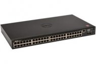 DELL Networking N2048, 48x1GbE, 2x10GbE SFP+ fixed ports, Stackable, no Stacking Cable, air flow from ports to PSU, PDU, 3YPSNBD , 
